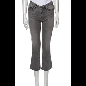 Frame Le Crop Mini Boot Gray Jeans 24 Distressed